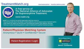 TreatmentMatch homepage